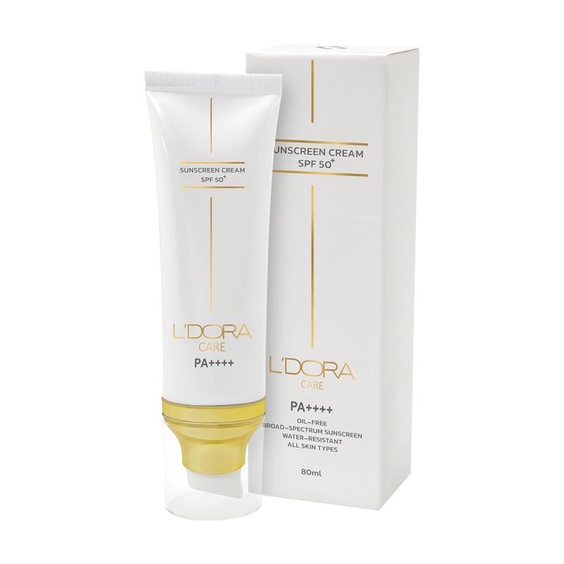 کرم ضدآفتاب لدورا با حجم 80 میل مناسب انواع پوست