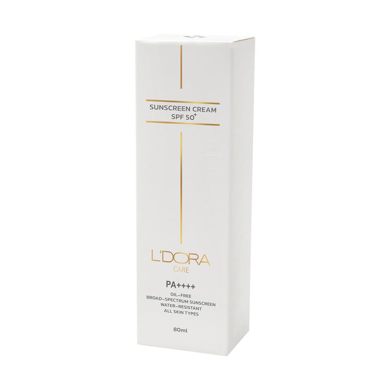 کرم ضد آفتاب لدورا دارای بافت سبک و رایحه ملایم